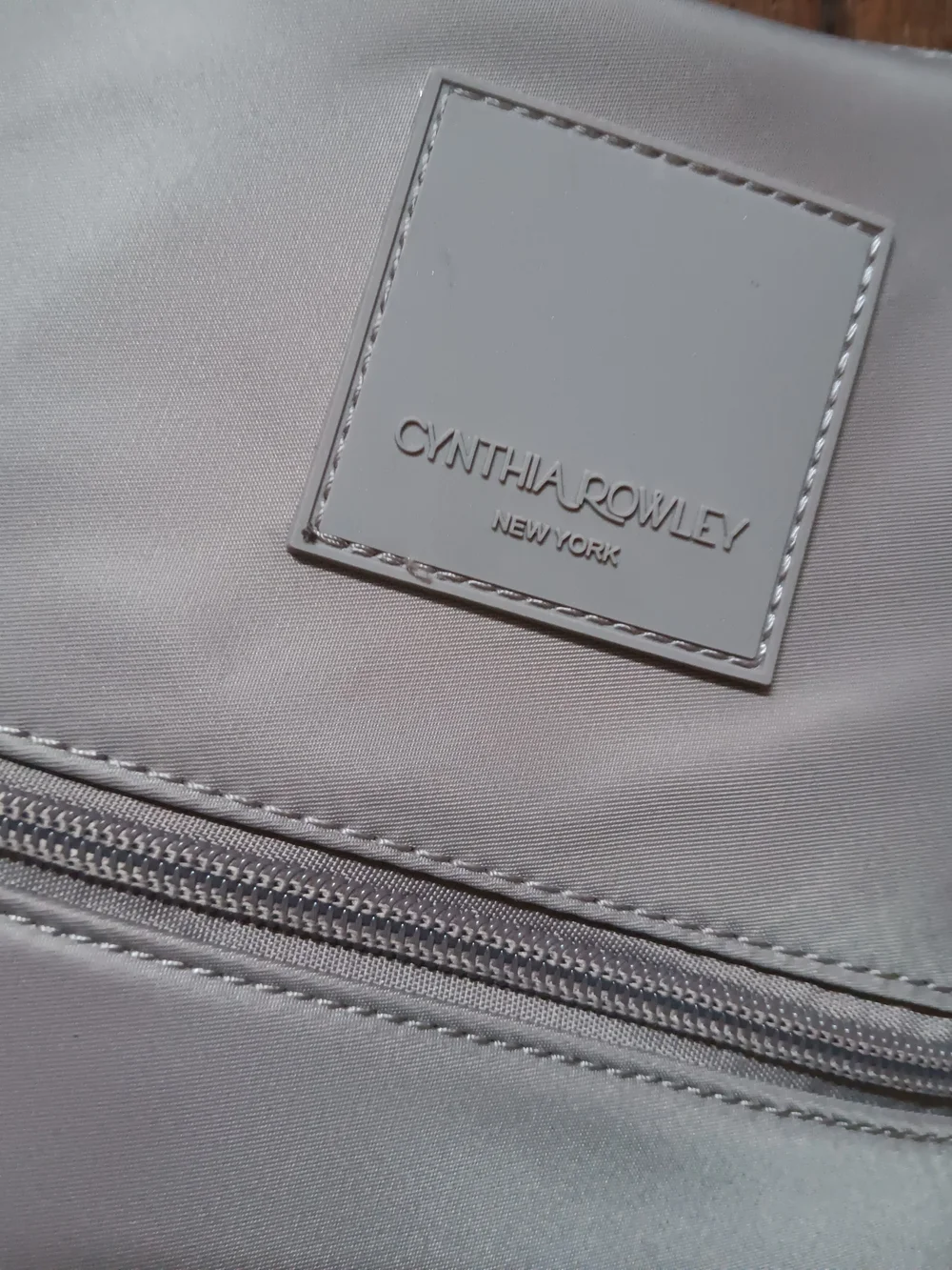Cynthia Rowley Taupe/Grey Nylon Convertible Mini Backpack Top-Handle Tote